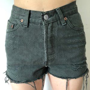 Levi's Vintage Distressed Ripped Shorts